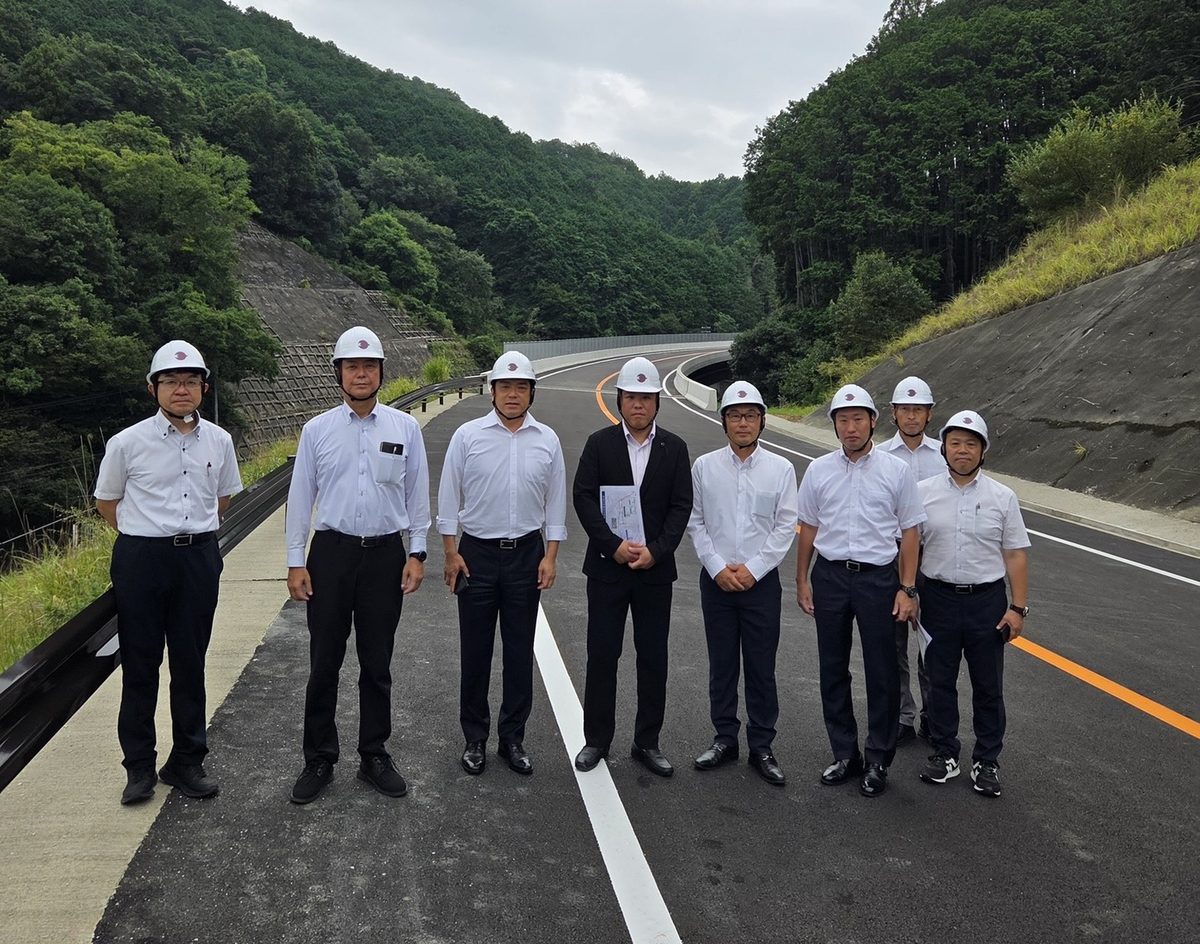 道路整備の現場視察